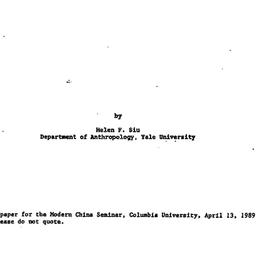 Speaker's paper, 1989-0...