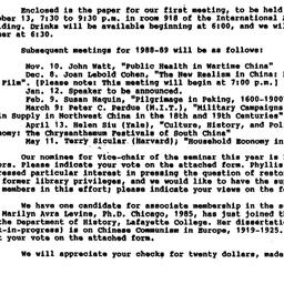 Announcements, 1988-09-17. ...