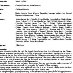 Minutes, 2000-03-16. Modern...