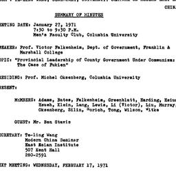 Correspondence, 1971-02-12....