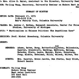 Correspondence, 1971-02-18....