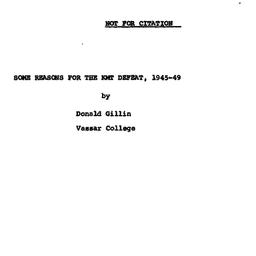 Speaker's paper, 1970-1...