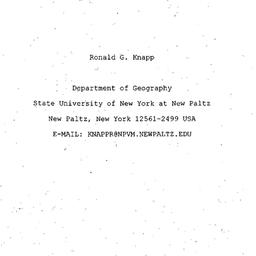 Speaker's paper, 1996-0...