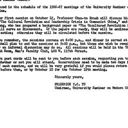Announcements, 1966-09-30. ...
