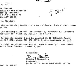 Correspondence, 1998-07-01....
