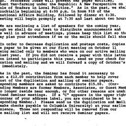 Announcements, 1979-09-12. ...
