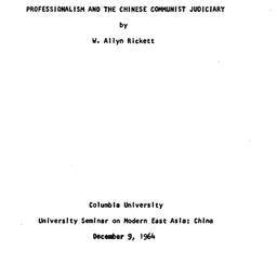 Speaker's paper, 1964-1...