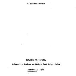 Speaker's paper, 1964-1...