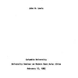 Speaker's paper, 1965-0...