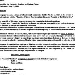 Speaker's paper, 1999-0...