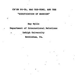Speaker's paper, 1975-0...