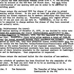Announcements, 1974-12-01. ...