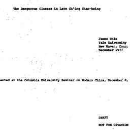 Speaker's paper, 1977-1...