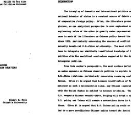 Speaker's paper, 1985-0...