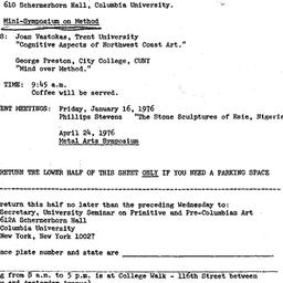 Announcements, 1975-12-06. ...