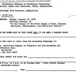 Announcements, 1975-12-13. ...