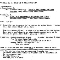 Announcements, 1975-11-04. ...