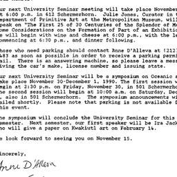 Announcements, 1990-10-28. ...
