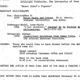 Announcements, 1982-03-01. ...