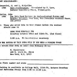 Announcements, 1984-02-24. ...