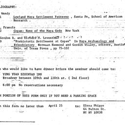 Announcements, 1984-04-27. ...