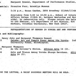 Announcements, 1987-04-01. ...