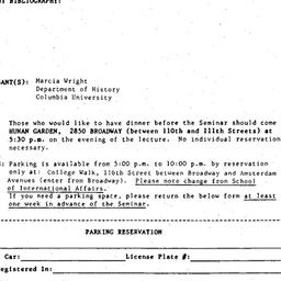 Announcements, 1986-11-05. ...
