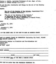 Announcements, 1976-10-08. ...