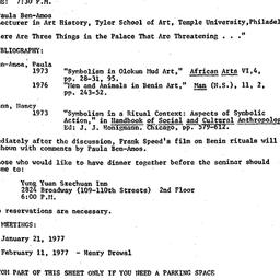 Announcements, 1976-12-10. ...