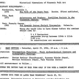 Announcements, 1981-03-27. ...