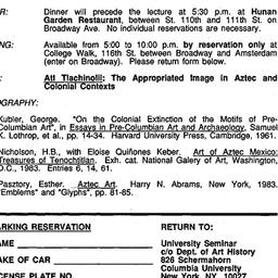 Announcements, 1988-10-20. ...