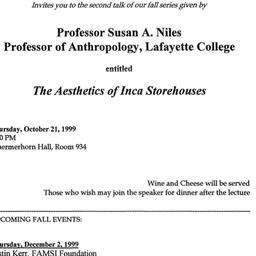 Announcements, 1999-10-21. ...