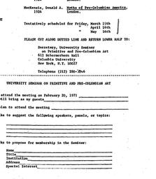 Announcements, 1971-02-20. ...