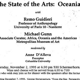 Announcements, 1995-11-02. ...