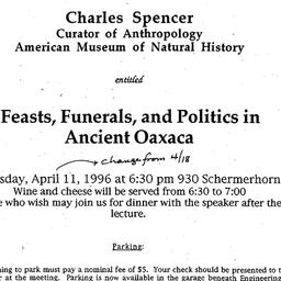 Announcements, 1996-04-11. ...