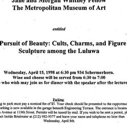 Announcements, 1998-04-15. ...