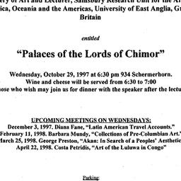 Announcements, 1997-10-29. ...