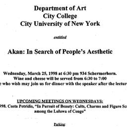 Announcements, 1998-03-25. ...
