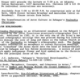 Announcements, 1988-04-14. ...