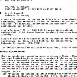 Announcements, 1987-11-05. ...
