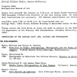 Announcements, 1987-10-01. ...