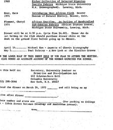 Announcements, 1972-03-24. ...