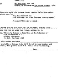 Announcements, 1979-10-15. ...