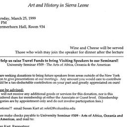 Announcements, 1999-03-25. ...