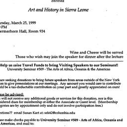 Announcements, 1999-03-25. ...