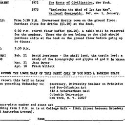 Announcements, 1975-01-24. ...