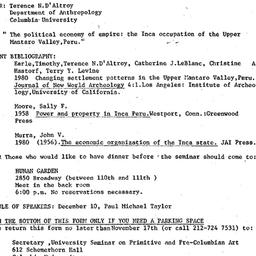 Announcements, 1982-11-19. ...