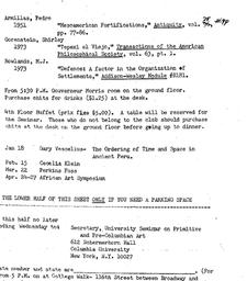 Announcements, 1972-12-07. ...
