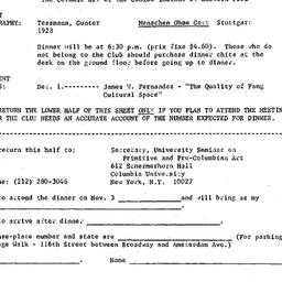 Announcements, 1972-11-03. ...