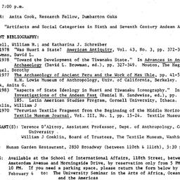 Announcements, 1986-02-06. ...